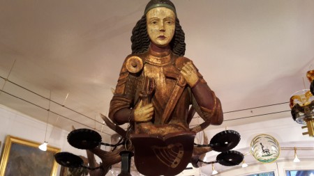 Lüsterweibchen / Lüstermännchen 18 Jahrhundert Museal. Hl Georg der Drachentöter