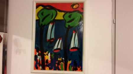 Peter Robert Keil  signiert , Titel Segelschiffe am Attersee